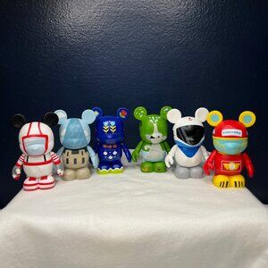 Disney Vinylmation Park Series 3 Six Vinyl Mickey Mouse Figures with Chaser